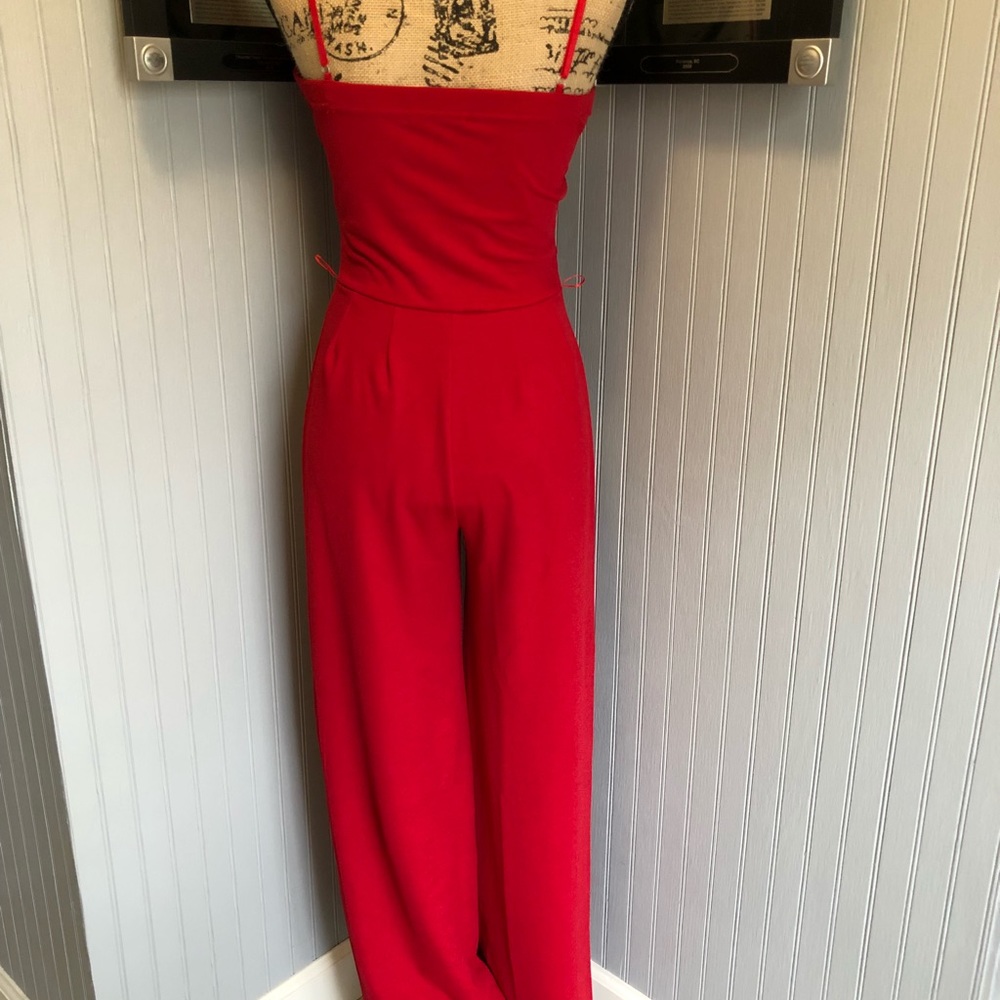 ❤️HOST PICK🖤Adeline Cherry Belted Jumpsuit - Picture 6 of 8